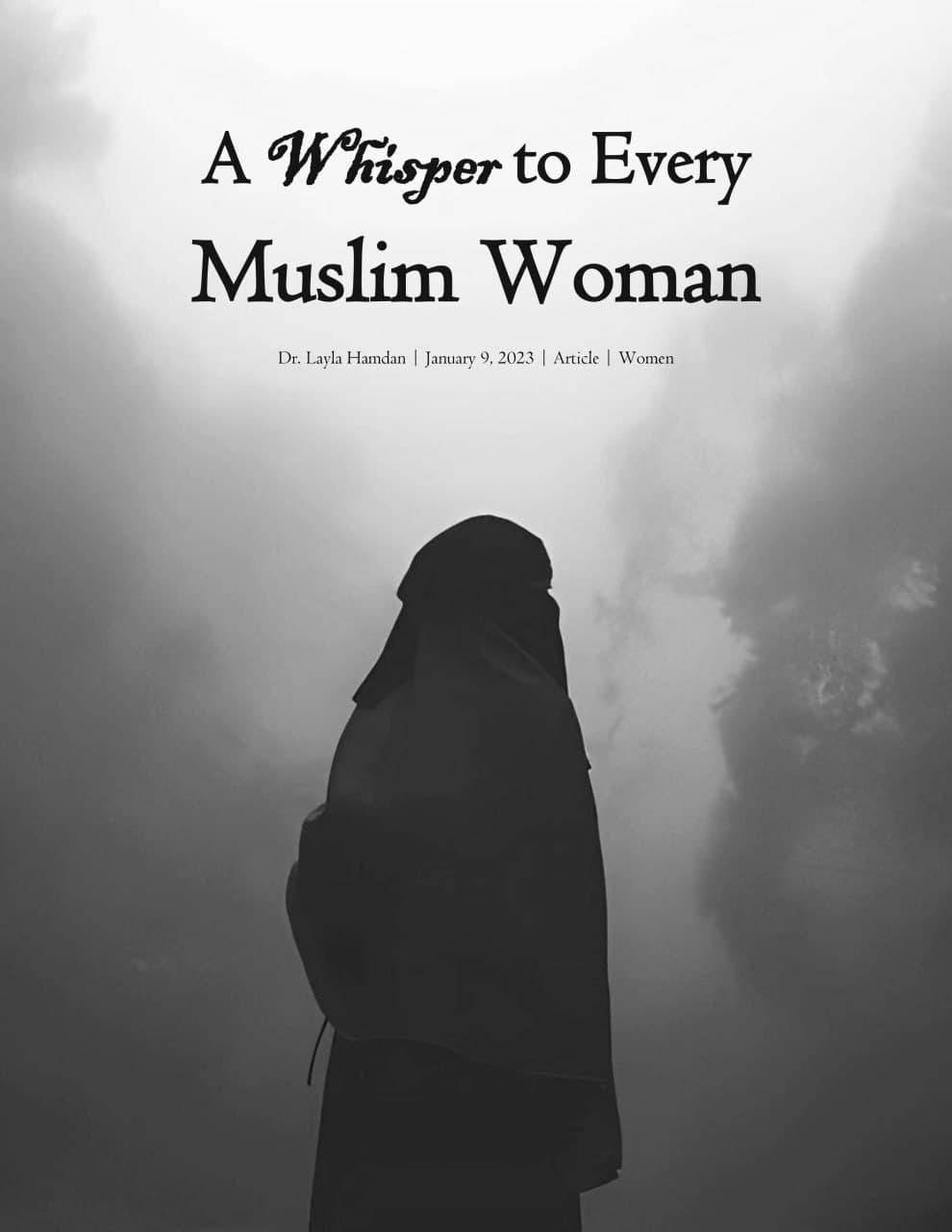 A Whisper to Every Muslim Woman
